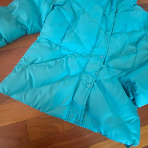 Blue Puffer Jacket Size Medium - Picture 3 of 9